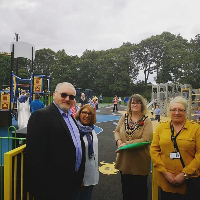 (L-R) Cllrs Paul Pritchard, Marlene Quinn, Mayor Janet Johnson and Cllr Lynn Clarke