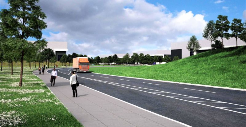 The link road will connect the Parkside site with the M6