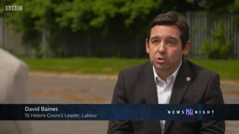 Council Leader David Baines on BBC Newsnight