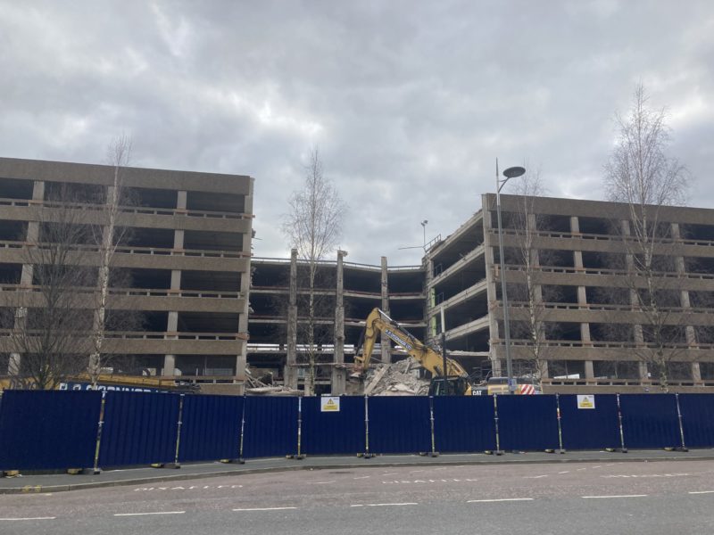 Chalon Way car park demolition