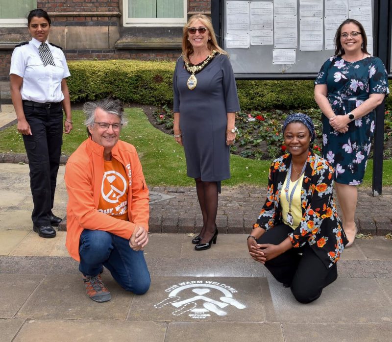 Mayor of St Helens Cllr Sue Murphy and Cllr Jeanie Bell at the launch earlier this week