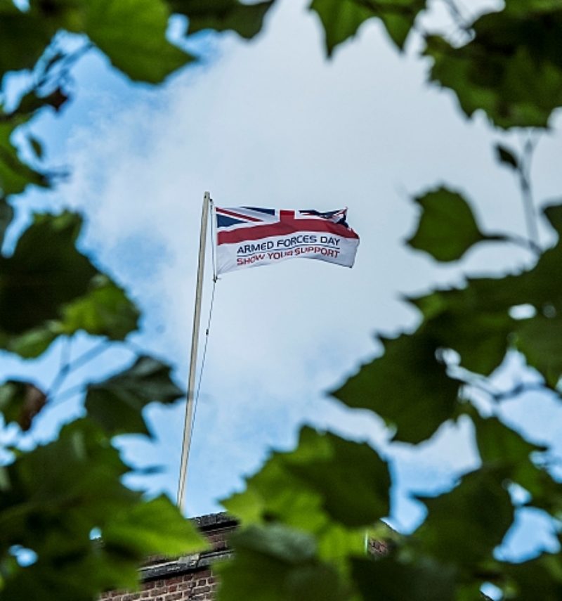 The Armed Forces Day flag will fly over the town hall