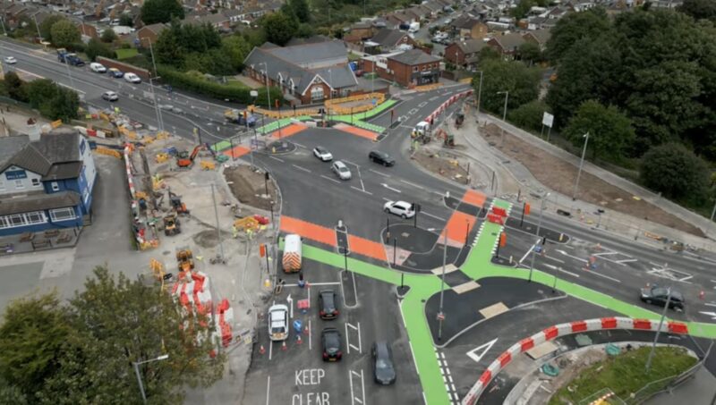 Work on the junction is nearing completion